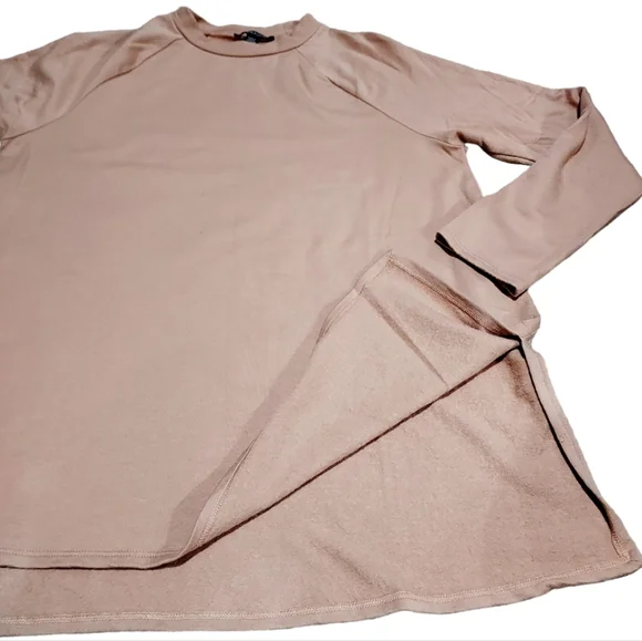 Eileen Fisher Cozy Brushed Terry Raglan-Sleeve Tunic size XS - Picture 3 of 11